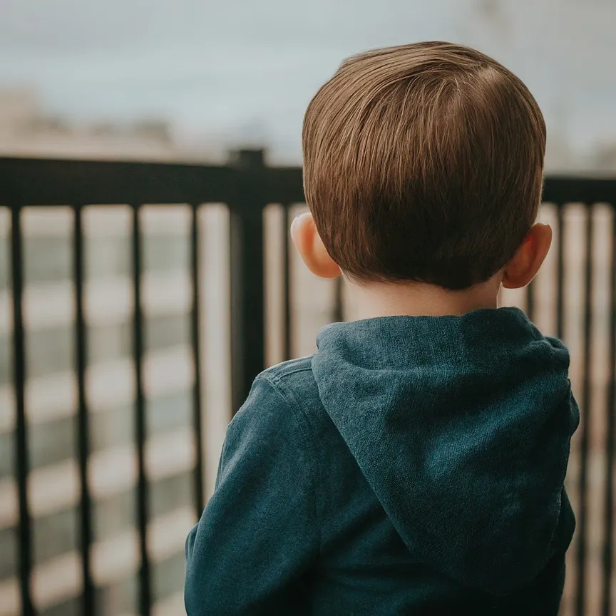 adulto mirando a un niño