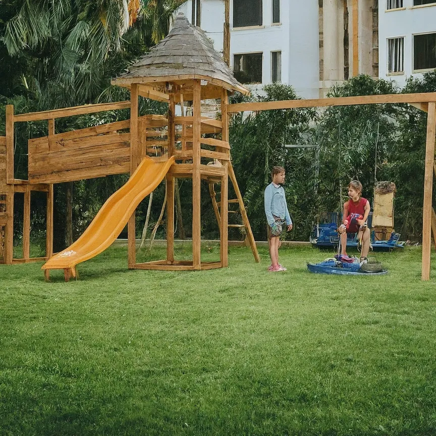 adulto vigilando a un niño