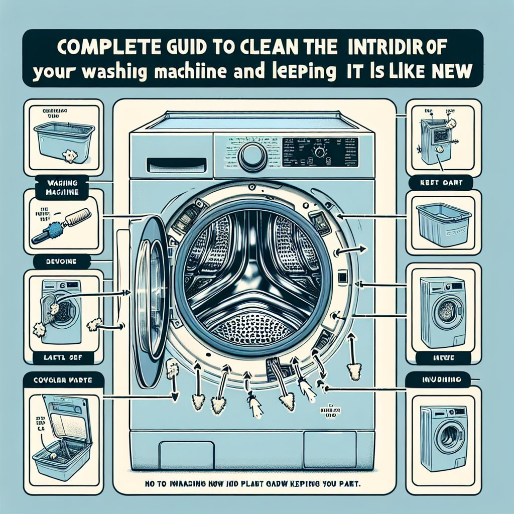 Guía Completa para Limpiar el Interior de tu Lavadora y Mantenerla como Nueva