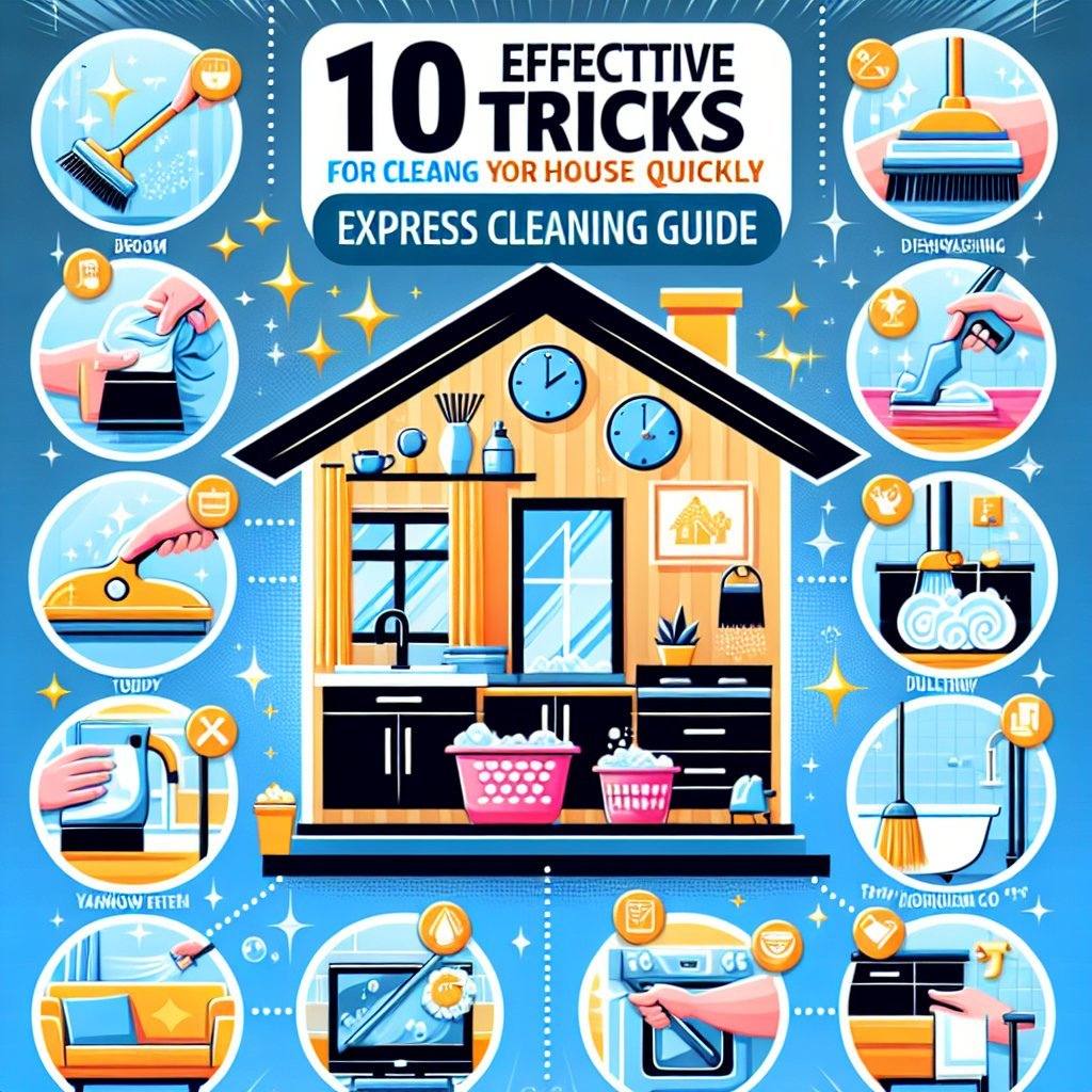 10 Trucos Efectivos para Limpiar tu Casa Rápidamente: Guía para una Limpieza Exprés