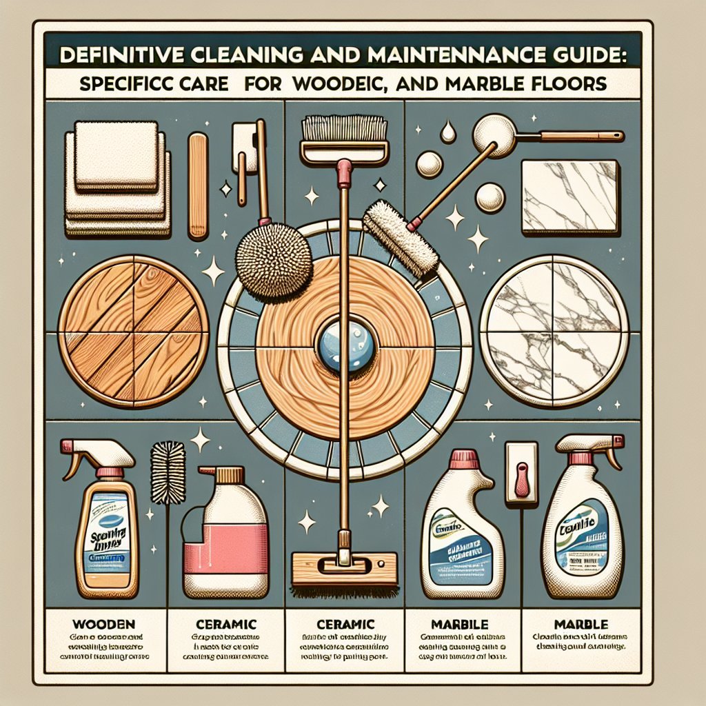 Guía Definitiva de Limpieza y Mantenimiento: Cuidados Específicos para Suelos de Madera, Cerámica y Mármol