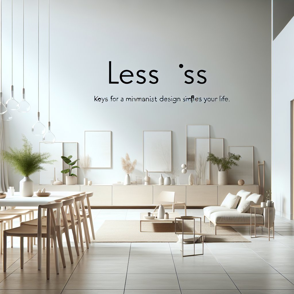 "Menos es Más": Claves para un Diseño de Interiores Minimalista que Armoniza tu Hogar y Simplifica tu Vida