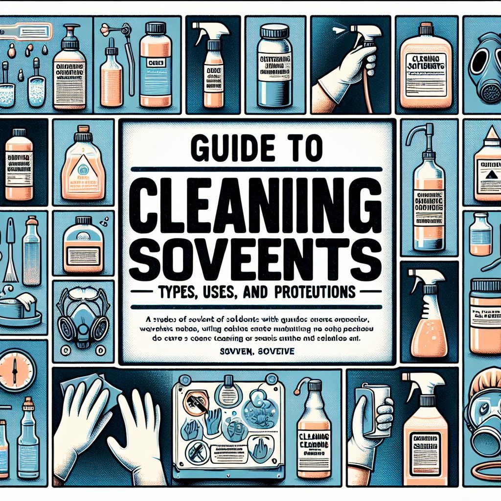 Guía de Disolventes de Limpieza: Tipos, Usos y Precauciones