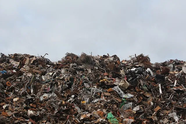 electrónica vieja en un contenedor de basura