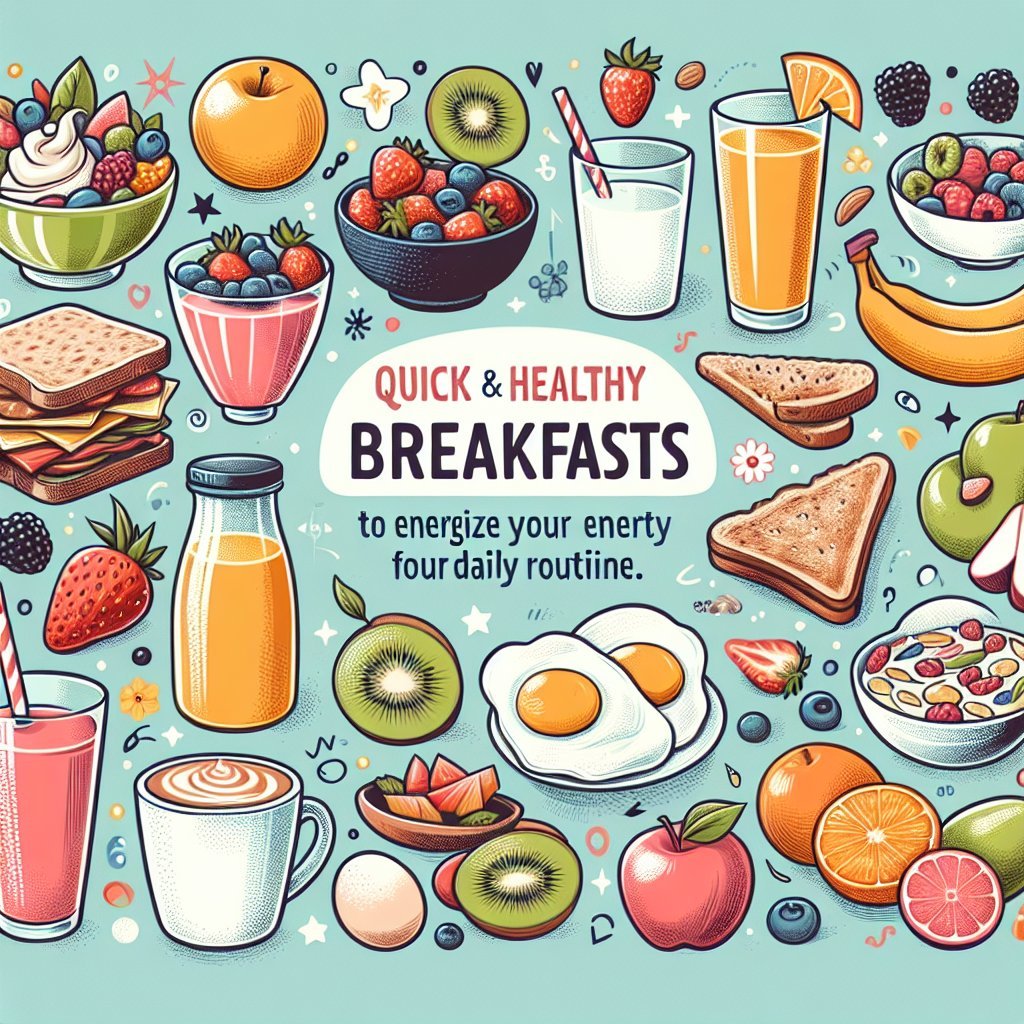 10 Ideas de Desayunos Rápidos y Saludables para Energizar tu Día a Día