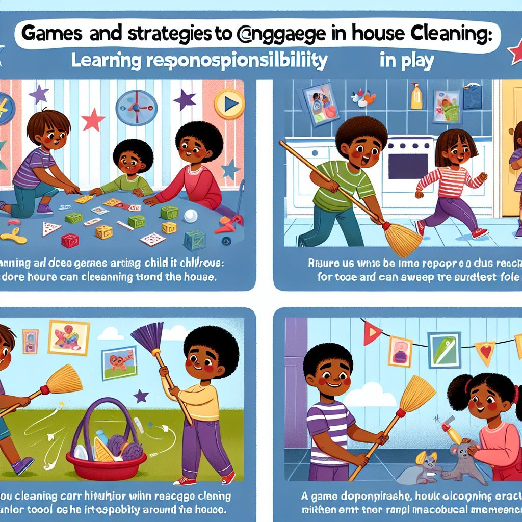 Juegos y Estrategias para Involucrar a los Niños en la Limpieza del Hogar: Aprendiendo Responsabilidad Jugando