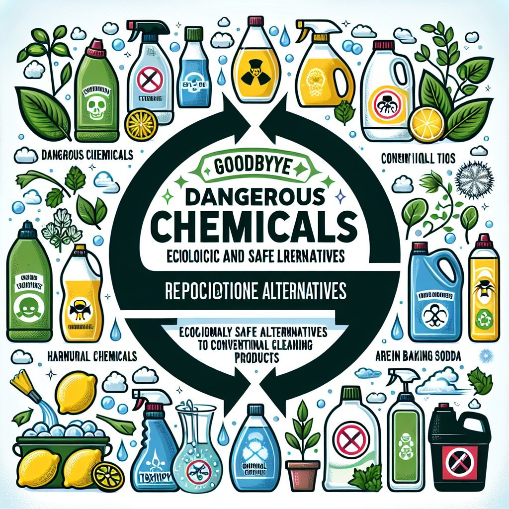Adiós Químicos Peligrosos: Alternativas Ecológicas y Seguras para Sustituir los Productos de Limpieza Convencionales