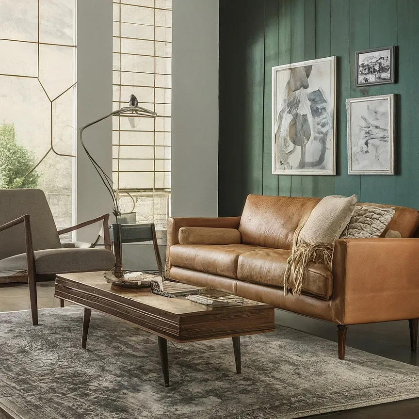 mueble vintage y contemporáneo juntos