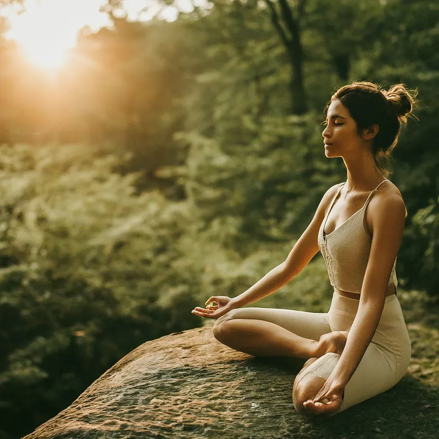 persona meditando