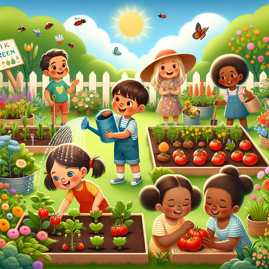 "Piensa en Verde: Cómo Integrar la Jardinería en la Vida Cotidiana de los Niños"