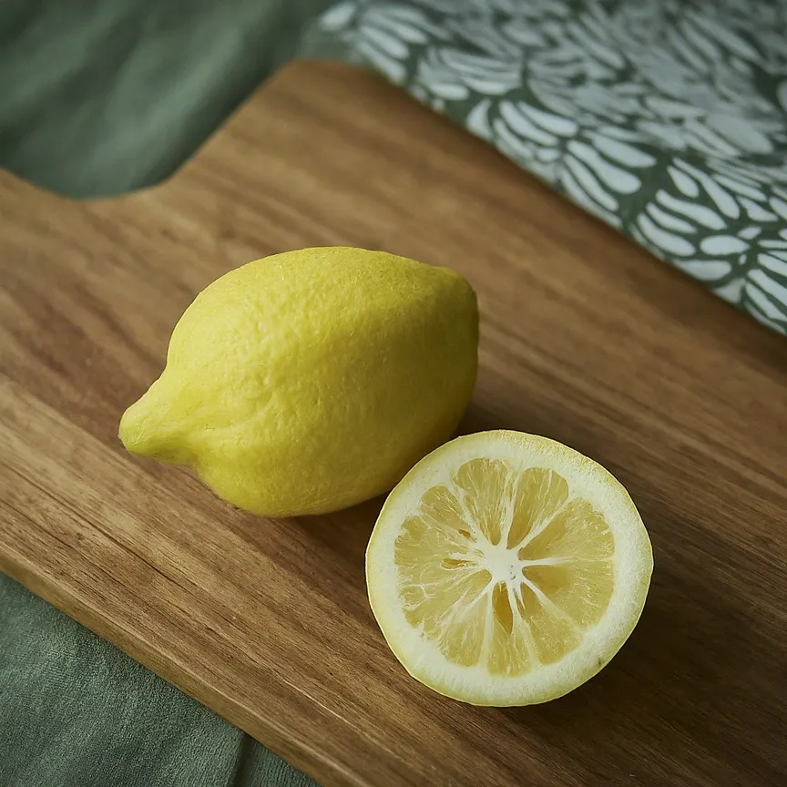 productos de limpieza con hojas verdes