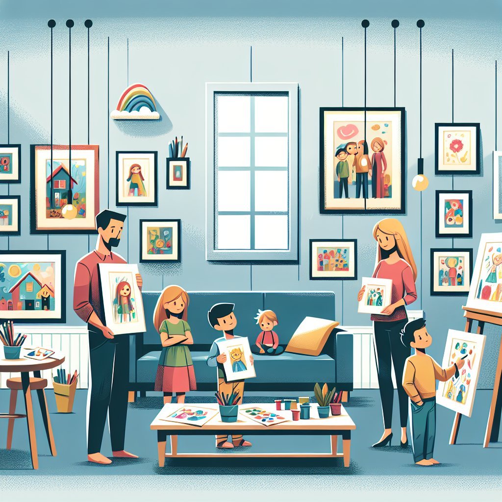 Creatividad Familiar: Cómo Incorporar las Obras de Arte de tus Hijos en la Decoración del Hogar